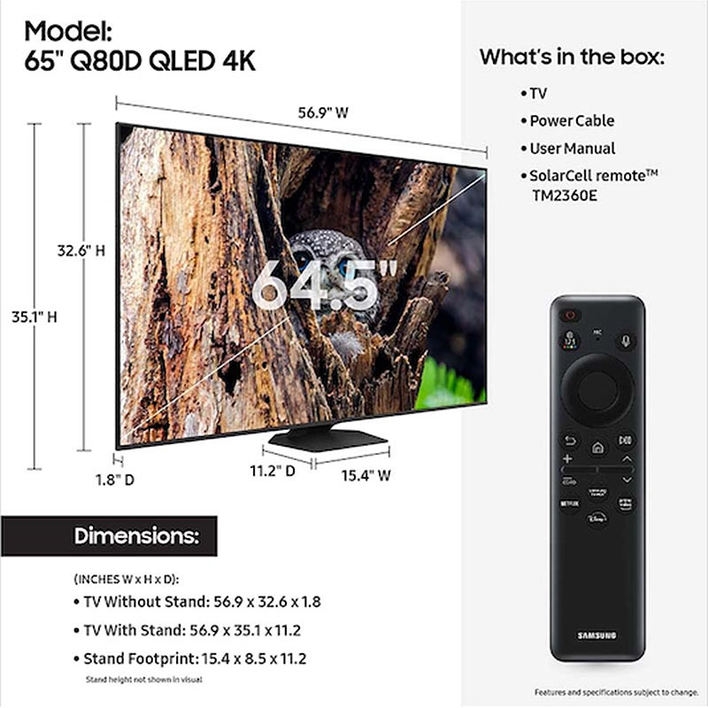 تلویزیون سامسونگ Q80D